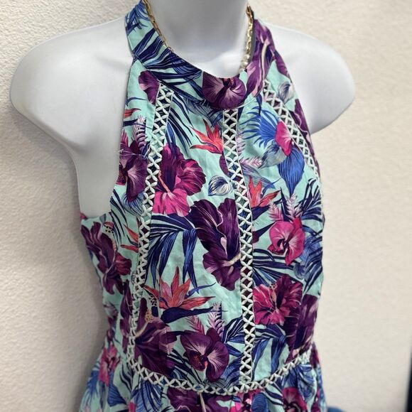 Sunday My Amor Tropical Halter Dress – Size M - Picture 1 of 6